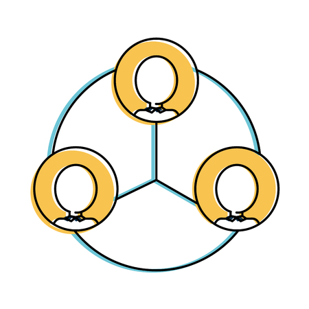 Pictogram of people person and human theme Isolated design Vector illustrationのイラスト素材