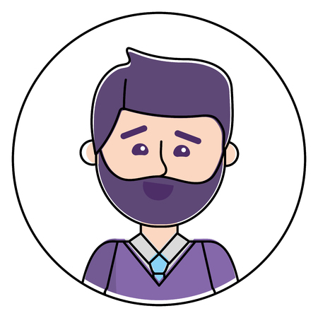 Businessman of man and business theme Isolated design Vector illustrationのイラスト素材