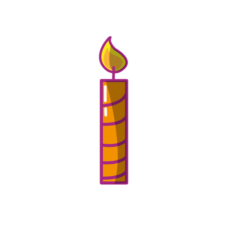 candle fire celebration decoration design vector illustrationのイラスト素材