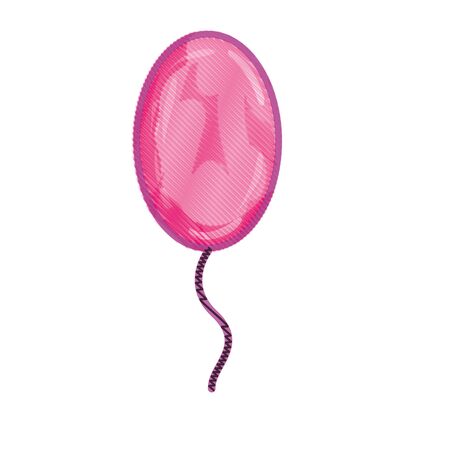 balloon party celebration decoration design vector illustrationのイラスト素材