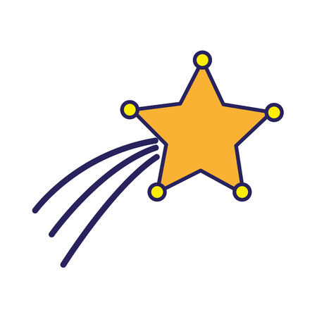 Nice shiny shooting star design illustration.のイラスト素材