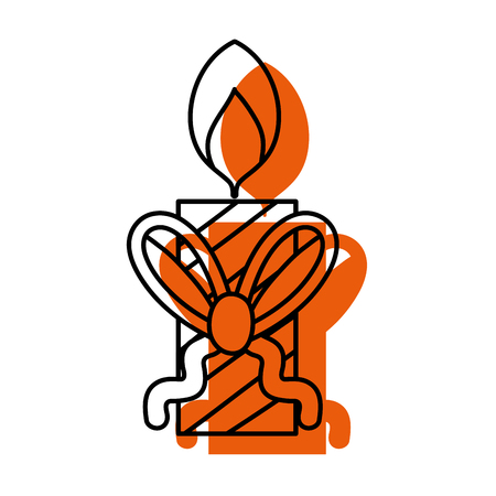 candle fire celebration decoration design vector illustrationのイラスト素材