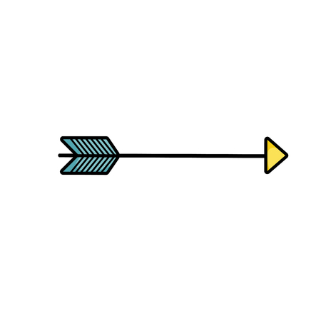 arrow element with pointer style designのイラスト素材