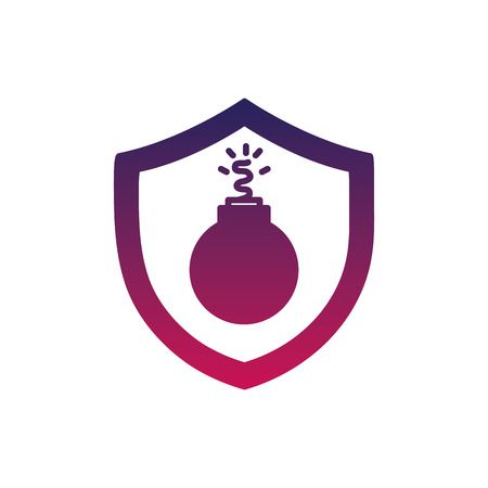 Shield icon illustration.のイラスト素材