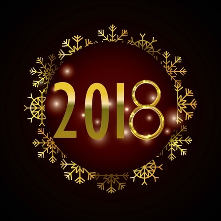 Snowflakes of happy new year and celebration theme Vector illustrationのイラスト素材