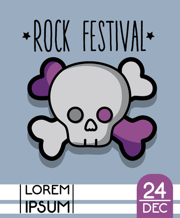 rock music festival event concertのイラスト素材