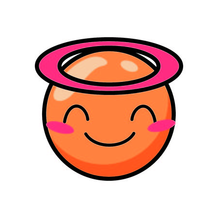 Cartoon face emoticon caricature and character theme Isolated design Vector illustrationのイラスト素材