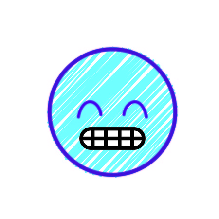Cartoon face emoticon caricature and character theme Isolated design Vector illustrationのイラスト素材