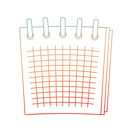 Notebook of agenda book and directory theme Isolated design Vector illustrationのイラスト素材