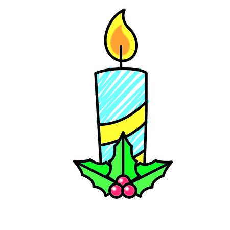 Isolated candle designのイラスト素材