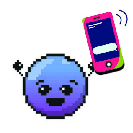 Smartphone and emoticon designのイラスト素材