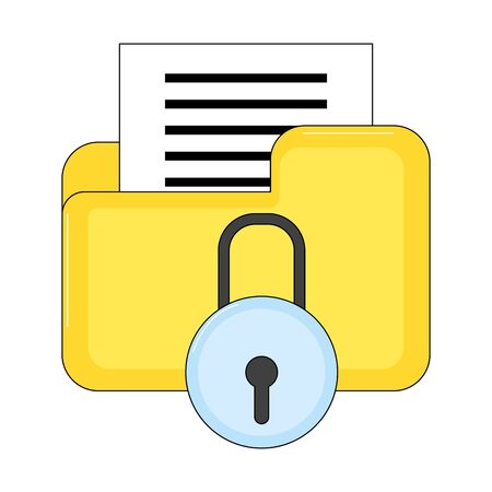 File of document data and archive theme Isolated design Vector illustrationのイラスト素材