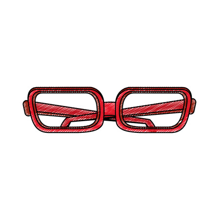 Glasses of fashion style and accessory theme Isolated design Vector illustrationのイラスト素材