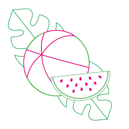 Summer icons designのイラスト素材