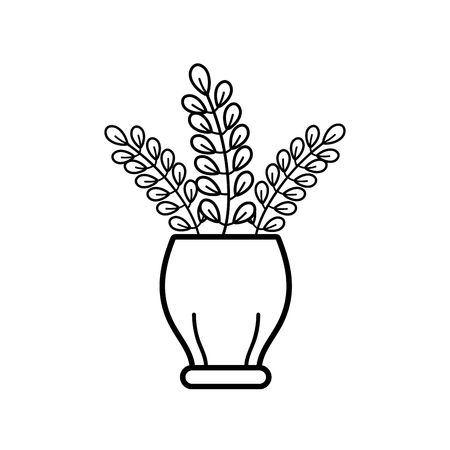 Plant of leaf floral garden and nature theme Isolated design Vector illustrationのイラスト素材