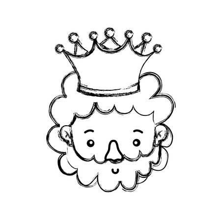 King of royal kingdom and imperial theme Isolated design Vector illustrationのイラスト素材