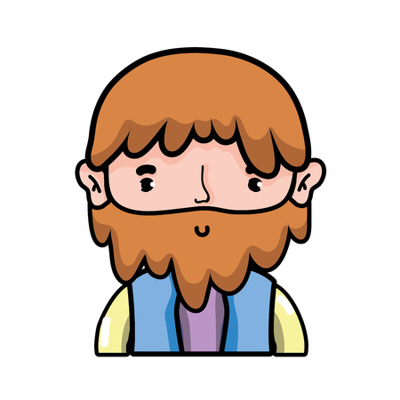 Man of person people and human theme Isolated design Vector illustrationのイラスト素材