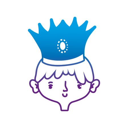 Prince of royal kingdom and imperial theme Isolated design Vector illustrationのイラスト素材