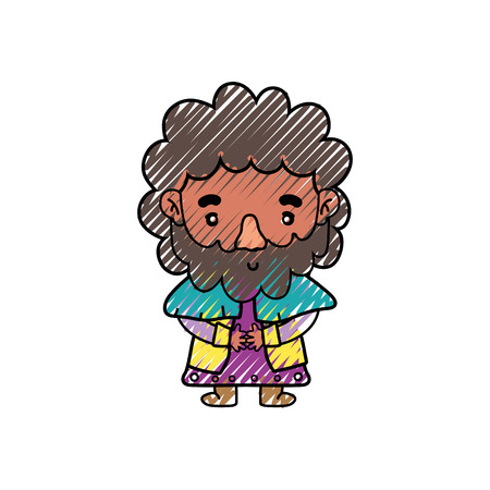 Man of person people and human theme Isolated design Vector illustrationのイラスト素材