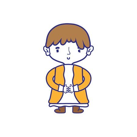 Boy of kid childhood and little people theme Isolated design Vector illustrationのイラスト素材