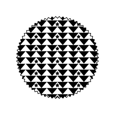 Pattern circle of texture decoration and textile theme Isolated design Vector illustrationのイラスト素材