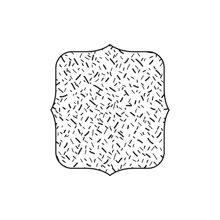 Pattern frame of texture decoration and textile theme Isolated design Vector illustrationのイラスト素材