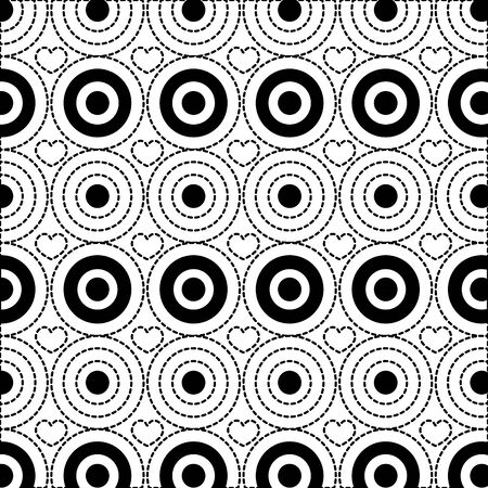 Pattern background of texture decoration and textile theme Black and white design Vector illustrationのイラスト素材