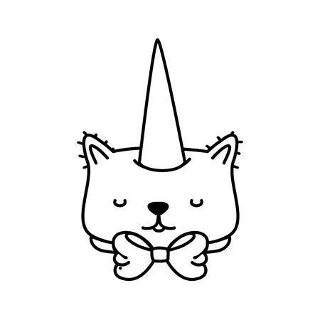 Cartoon kitten theme design illustration.のイラスト素材