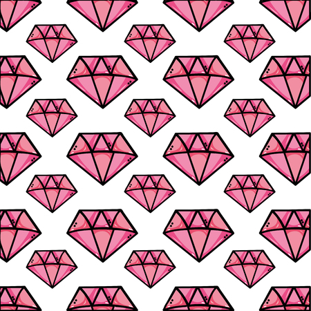 Diamond of gem jewelry and precious theme Isolated design Vector illustrationのイラスト素材