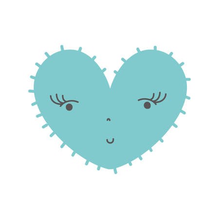 Heart of love passion and romantic theme Isolated design Vector illustrationのイラスト素材