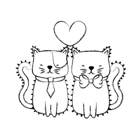 Isolated cat designのイラスト素材