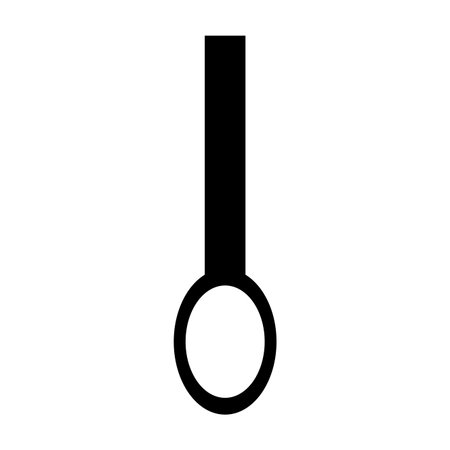 Spoon of cutlery dishware and tool theme Isolated design Vector illustration