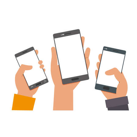 Isolated smartphone designのイラスト素材