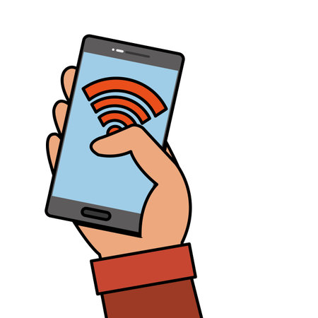 Isolated smartphone designのイラスト素材