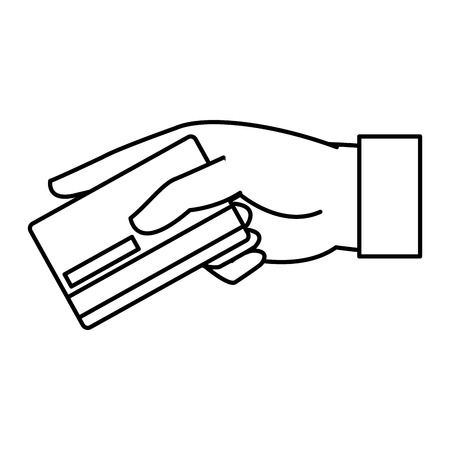 Credit card of money financial and commerce theme Isolated design Vector illustrationのイラスト素材