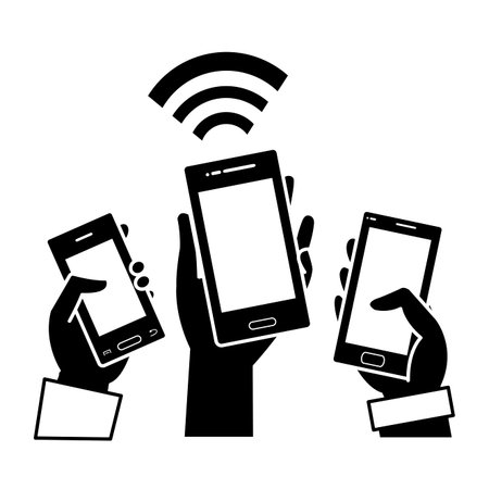 Isolated smartphone designのイラスト素材