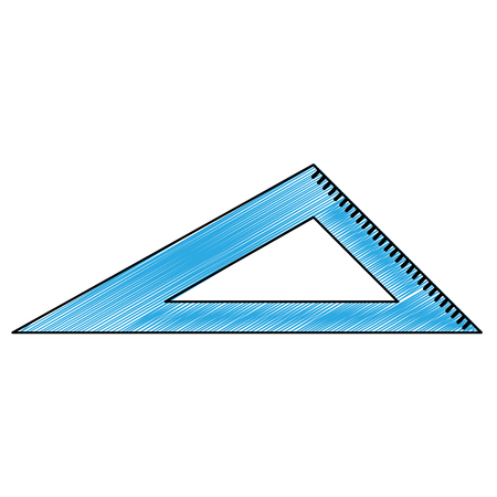 Ruler of instrument tool and work theme Isolated design Vector illustrationのイラスト素材