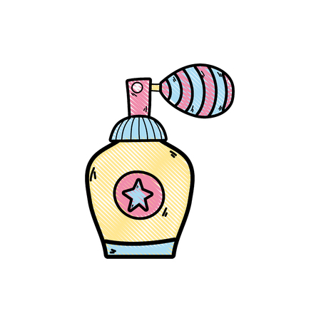 grated perfume female and luxury glass bottleのイラスト素材