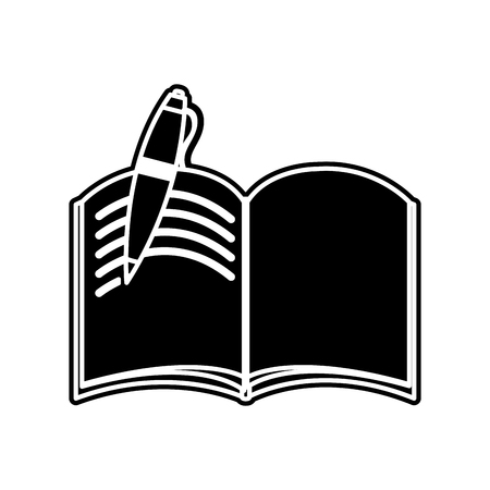 Notebook of book directory and information theme Isolated design Vector illustrationのイラスト素材