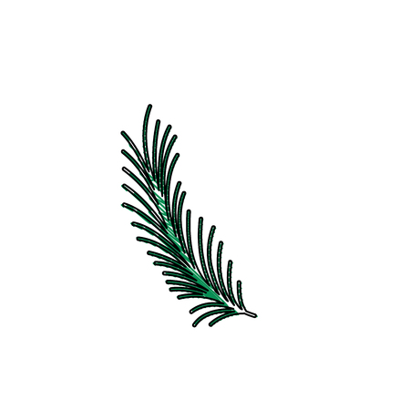 grated rustic natural branch plant design vector illustrationのイラスト素材