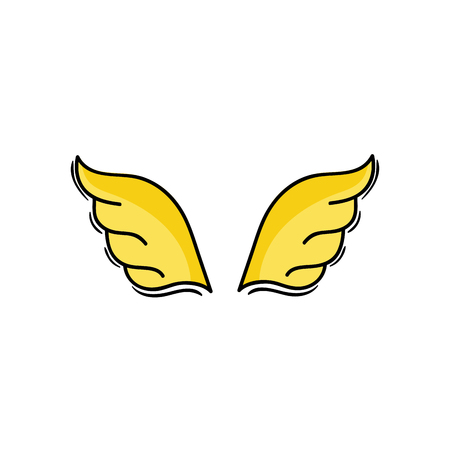 wings element style element design vector illustrationのイラスト素材