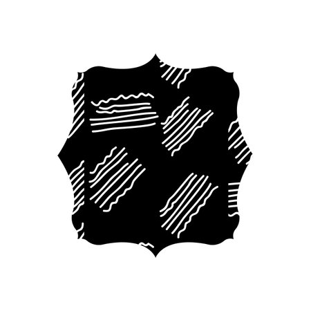 contour square with geometric graphic style background vector illustrationのイラスト素材