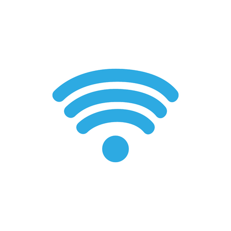 Colorful signal symbol of digital internet connection illustration.のイラスト素材