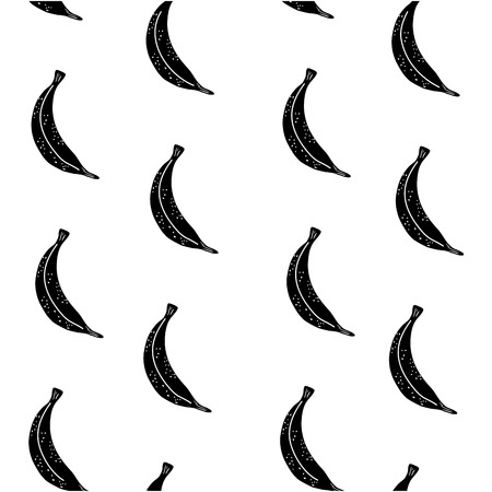 contour delicious banana fruit background designのイラスト素材