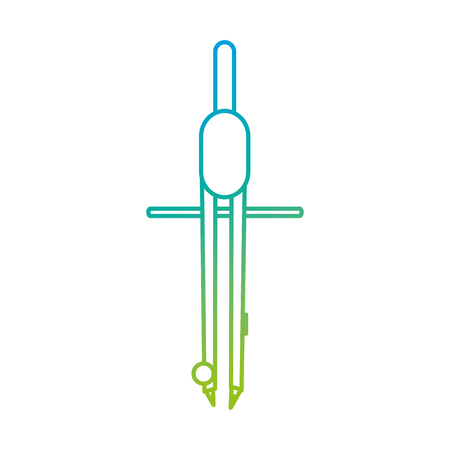 Compass of instrument tool and work theme Isolated design Vector illustrationのイラスト素材