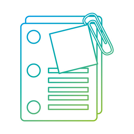 Paper of document data and archive theme Isolated design Vector illustrationのイラスト素材