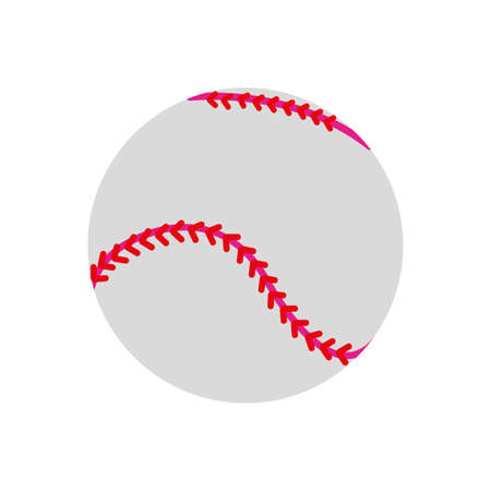 Baseball ball of sport competition and game theme Isolated design Vector illustrationのイラスト素材