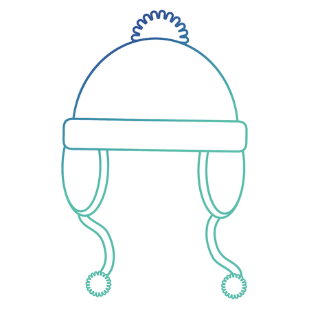 Hat of winter cloth fashion and and season theme Isolated design Vector illustrationのイラスト素材