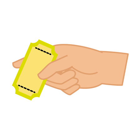 Isolated ticket designのイラスト素材