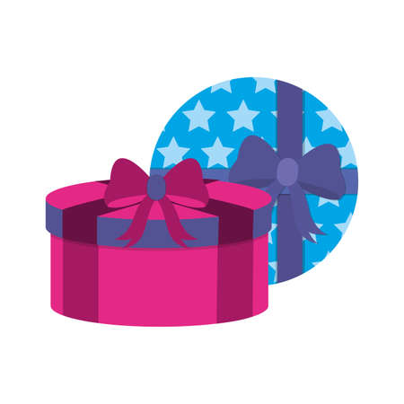 Gifts of present surprise and celebration theme Isolated design Vector illustrationのイラスト素材